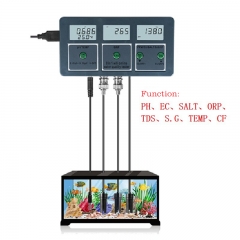 Multifunctional online monitor 8in1 PH/EC/TDS/ORP/ salinity and temperature intelligent WiFi connection APP