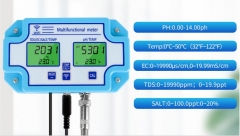 PH EC TDS Salinity Temperature Multi-parameter Water Quality Monitor Instrument for Aquarium Hydroponic