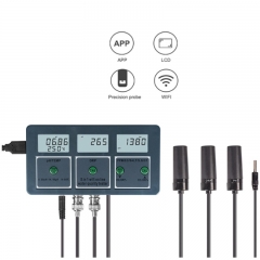 Multifunctional online monitor 8in1 PH/EC/TDS/ORP/ salinity and temperature intelligent WiFi connection APP