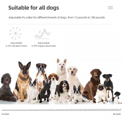 MZ-880 Waterproof Rechargeable Vibrating Dog Anti Barking Electric Shock Training Remote Control Pet Dog Training Collars