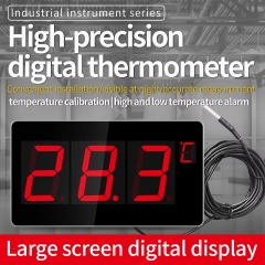 LX923TM-B Industrial Temperature Humidity Meter with Waterproof Probe IoT Sensor Real-Time Data Logger for HVAC Warehouse Greenhouse