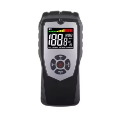 MT520 2025 Pinless Moisture Meter with 5cm Sensing Depth Dual Measurement for Wood Walls Drywall Masonry LCD Display Sound Alarm