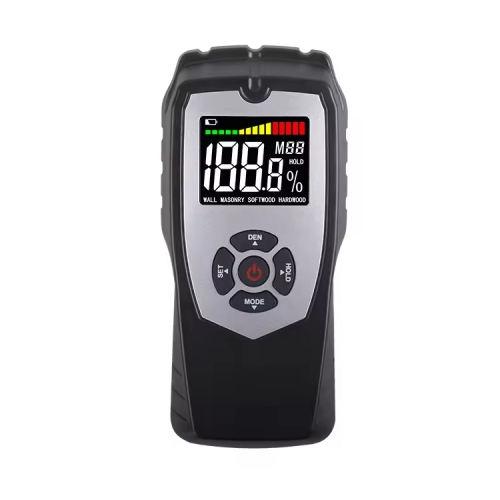MT520 2025 Pinless Moisture Meter with 5cm Sensing Depth Dual Measurement for Wood Walls Drywall Masonry LCD Display Sound Alarm