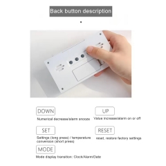EMR-003 New Multifunctional Alarm Clock Night Light Digital Alarm Clock Smart Children's Alarm Clock Gift With Custom Logo
