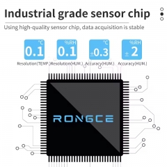 Weather Station Temperature and Humidity Indicator With External Industrial-grade Sensor and Large LED Screen Display Wall Clock