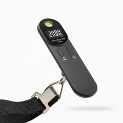 QJ-610 New Portable 50kg 110lb LCD Digital Display Luggage Scale with Level Function Battery Powered Electronic Device