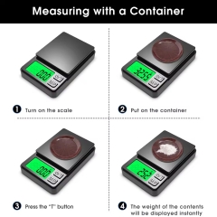CX-T2 Factory Direct Digital Pocket Scale 200g 0.01g Stainless Steel Mini Jewelry Weighing Scale with LCD Display Screen