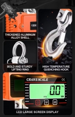 OCS-P7 Hot Selling Industrial Wight Scale Waterproof Highly Accurate Commercial Hand Held Multifunction Heavy Duty Truck Crane Scale