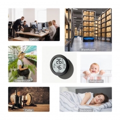 KR-TH1 Brightness Thermometer Real-time Temperature and Humidity Detector Sensor Alarm Home Use