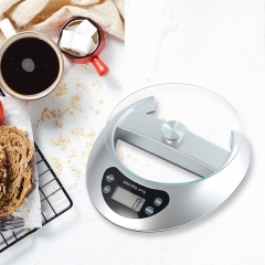 EPK401 Commercial Kitchen Weighing Electronic Scale 5KG KE-4 Glass Tray Food Ingredient Small Gram Scale
