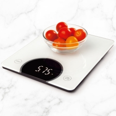 CK650-147 New Design 10kg Portable Smart Digital Measuring Scale Glass Food Weight Scale with LED Display for Kitchen Use