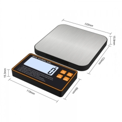 G07 15kg/1g 10kg/1g 5kg/1g Stainless Steel Individual Liquid Crystal Display Cooking Scale Digital Electronic Baking Scale Separate Food Kitchen Scale