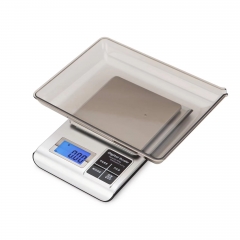 YH-KM 500g/0.01g 3kg/0.1g Customized Durable Large Capacity Weighing Range Digital LCD Display Precise 0.1g Accuracy Kitchen Scale