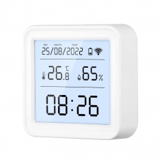 TH08 Manufacturer Tuya Mini WiFi Temperature and Humidity Sensor LCD Display Temperature Humidity Meter Work with Alexa