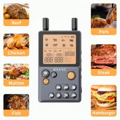 HKBQ-05-2 Wireless Meat Thermometer with Dual Meat Probe for Cooking Grill Wireless Food Thermometer