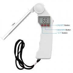 E-57 Digital Handheld Cooking Meat Thermometer Folding Food Thermometer