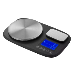 K500H 1kg/0.1g and 15kg/1g Kitchen Scale Stainless Steel Weighing Scale for Food Diet Postal Balance Measuring Lcd Electronic Scales