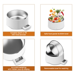 YH-CR2032 Popular High Accuracy Max 5kg/1g Pet Bowl Food Smart Kitchen Scale Food Scale Digital Kitchen Scale