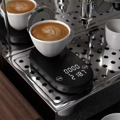 K108 Newest Portable Mini Digital LED Display Office Coffee Scales Multifunction with USB Charging & Timing for Kitchen Use