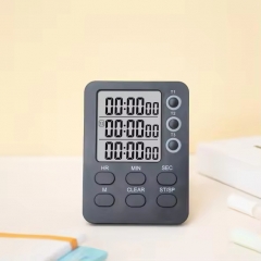 YH5664 Digital Kitchen Timer, 3 Channels, Count UP/Down, Cooking Timer with Loud Alarm, Large Display, Countdown Hour Meter