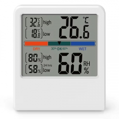 MC06S Indoor Humidity Meter and Room Thermometer with Temperature Gauge Digital Monitor for Home Comfort Hygrometer