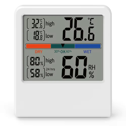 MC06S Indoor Humidity Meter and Room Thermometer with Temperature Gauge Digital Monitor for Home Comfort Hygrometer