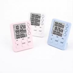 YH5664 Digital Kitchen Timer, 3 Channels, Count UP/Down, Cooking Timer with Loud Alarm, Large Display, Countdown Hour Meter