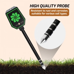 BLE-SO81 New Design High Quality Soil Moisture PH EC Fertility Salt Temperature Air Humidity 8-in-1 Soil Meter for Gardeners