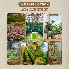 S-3000 6-in-1 High Accuracy Digital Hygrometer Soil Meter Tester Conductivity PH/Moisture/Air/Humidity/EC/Sunlight/Temperature