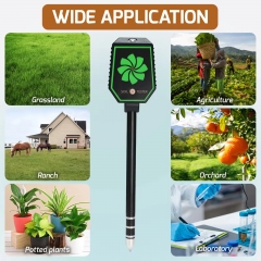 BLE-SO81 New Design High Quality Soil Moisture PH EC Fertility Salt Temperature Air Humidity 8-in-1 Soil Meter for Gardeners