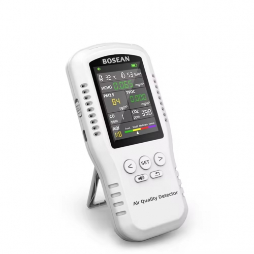 T-Z01pro Portable CO2 Pm2.5 Detector Handheld air Quality Monitor Pm2.5 Hcho Temperature Detector Pm2.5 Pm10 Tvoc Hcho Monitor