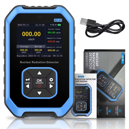 GC-01 Geiger Counter Nuclear Radiation Detector Personal Dosimeter X-ray Beta Gamma Detector Radioactive Tester