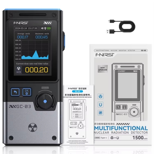 GC-03 Full Function High Precision Geiger Counter 3in1 Electric Magnetic Nuclear Radiation Detector