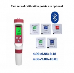 BLE-9908 Blue Tooth 4 in 1 Water Quality Tester PH TDS EC Meter for Hydroponics, Household Drinking, and Aquarium