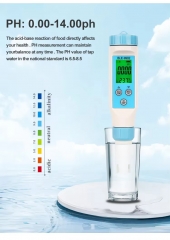 BLE-9902 Lab Smart Blue Tooth PH/EC / TEMP PH Meter Water Quality Tester Pen for Aquarium