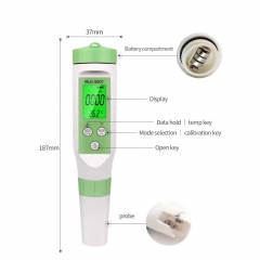 LE-9901 compatible Water Quality Tester 3 in 1 Temperature TDS PH Meter by Mobile App