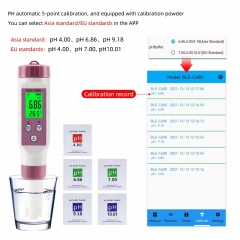 BLE-C600 Portable ph Meter 7 in 1 Smart pH /TDS/EC/ ORP/ Salinity/S.G/ Temperature
