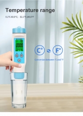 BLE-9902 Lab Smart Blue Tooth PH/EC / TEMP PH Meter Water Quality Tester Pen for Aquarium
