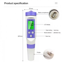 BLE-9001 Smart APP Digital 2 in 1 ORP Temperature Measurement Pen Type Water Quality Tester