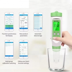 LE-9901 compatible Water Quality Tester 3 in 1 Temperature TDS PH Meter by Mobile App