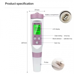BLE-C600 Portable ph Meter 7 in 1 Smart pH /TDS/EC/ ORP/ Salinity/S.G/ Temperature