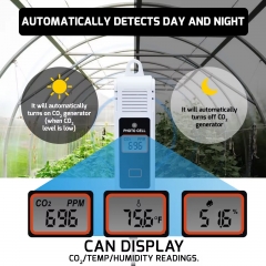 AQM_419 CO2 Controller Dual Outlets Control Regulators and Fans for Grow Room, NDIR Sensor CO2 Monitor and Controller(OEM)