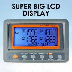 YH-K Type88598 High Quality Digital 4 Channel Wallmount SD Card Logger K-Type Thermocouple Thermometer Sensor for Automotive Industry