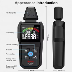 EMF01R Electromagnetic Radiation Tester Electromagnetic Field Radiation Detector Tester Emf Meter Counter Emission Dosimeter