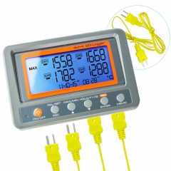YH-K Type88598 High Quality Digital 4 Channel Wallmount SD Card Logger K-Type Thermocouple Thermometer Sensor for Automotive Industry