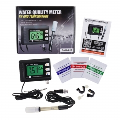 PHM-295 Digital Combo Temperature & pH Meter, Aquarium Thermometer pH Monitor with Automatic Calibration Function pH Meter