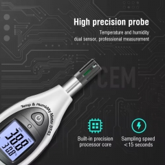 CEM DT-83 Portable Digital Mini Temperature Humidity Meter Monitor Industrial Sensor Thermometer Hygrometer for Plastic