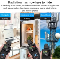 EMF01R Electromagnetic Radiation Tester Electromagnetic Field Radiation Detector Tester Emf Meter Counter Emission Dosimeter