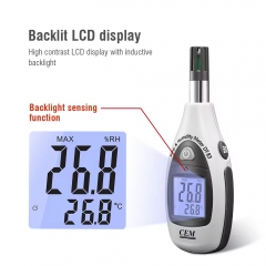 CEM DT-83 Portable Digital Mini Temperature Humidity Meter Monitor Industrial Sensor Thermometer Hygrometer for Plastic