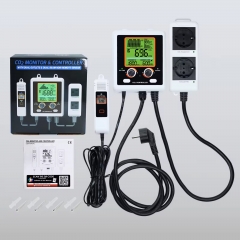 AQM_419 CO2 Controller Dual Outlets Control Regulators and Fans for Grow Room, NDIR Sensor CO2 Monitor and Controller(OEM)